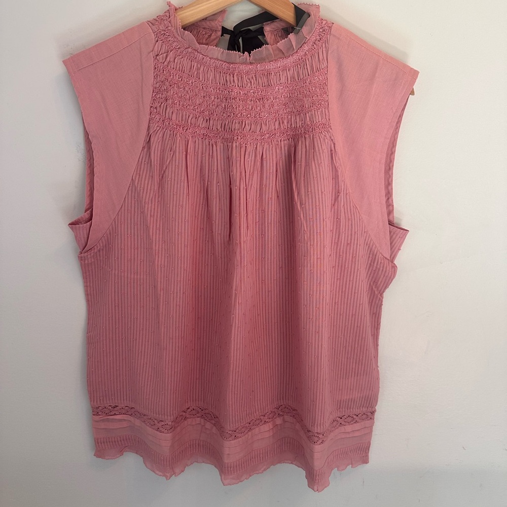 Anthropologie Pink Sleeveless Tunic